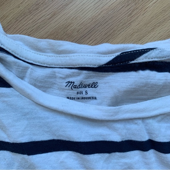 Madewell Whisper Cotton Crew Neck Tee in Creston Stripe - Picture 4 of 4